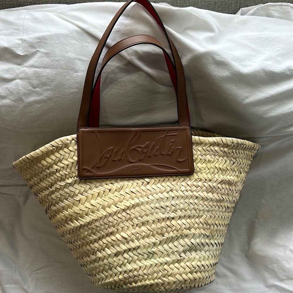 Brand new Louboutin straw tote